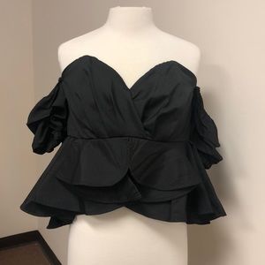 Nasty Gal Tops - NWT Nasty Gal Black Sweetheart Beat Ruffle Top Nasty Gal Tops - NWT Nasty Gal Black Sweetheart Beat Ruffle Top